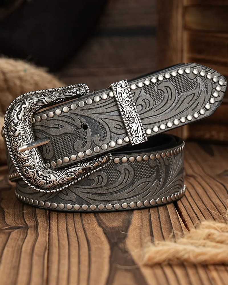 Ceinture western cloutée