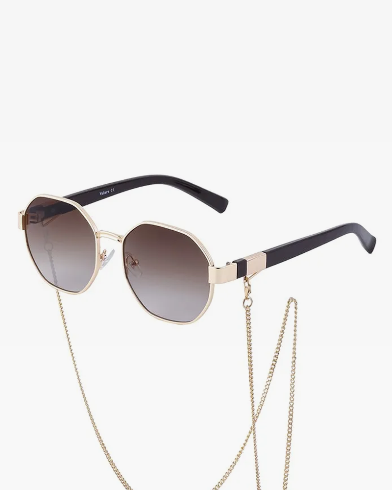 Lunette de soleil octogonale femme