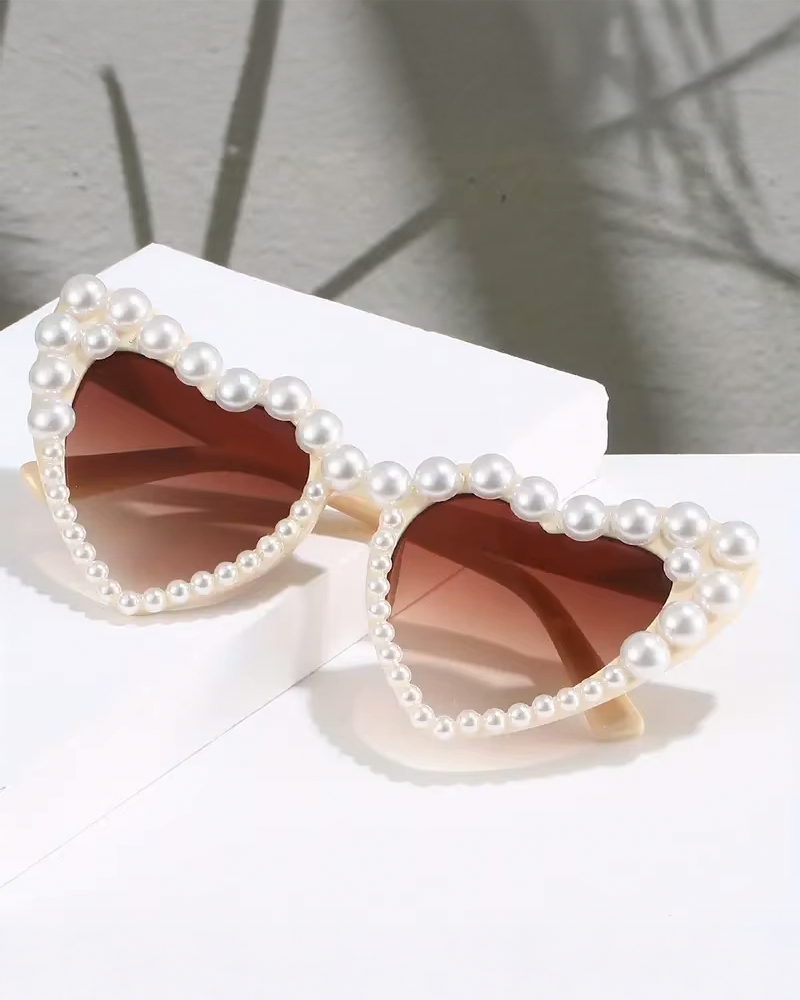 Lunette de soleil coeur femme