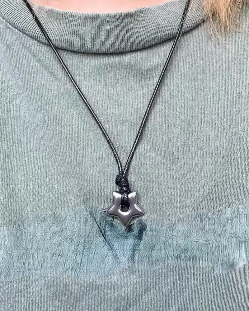Collier etoile chunky