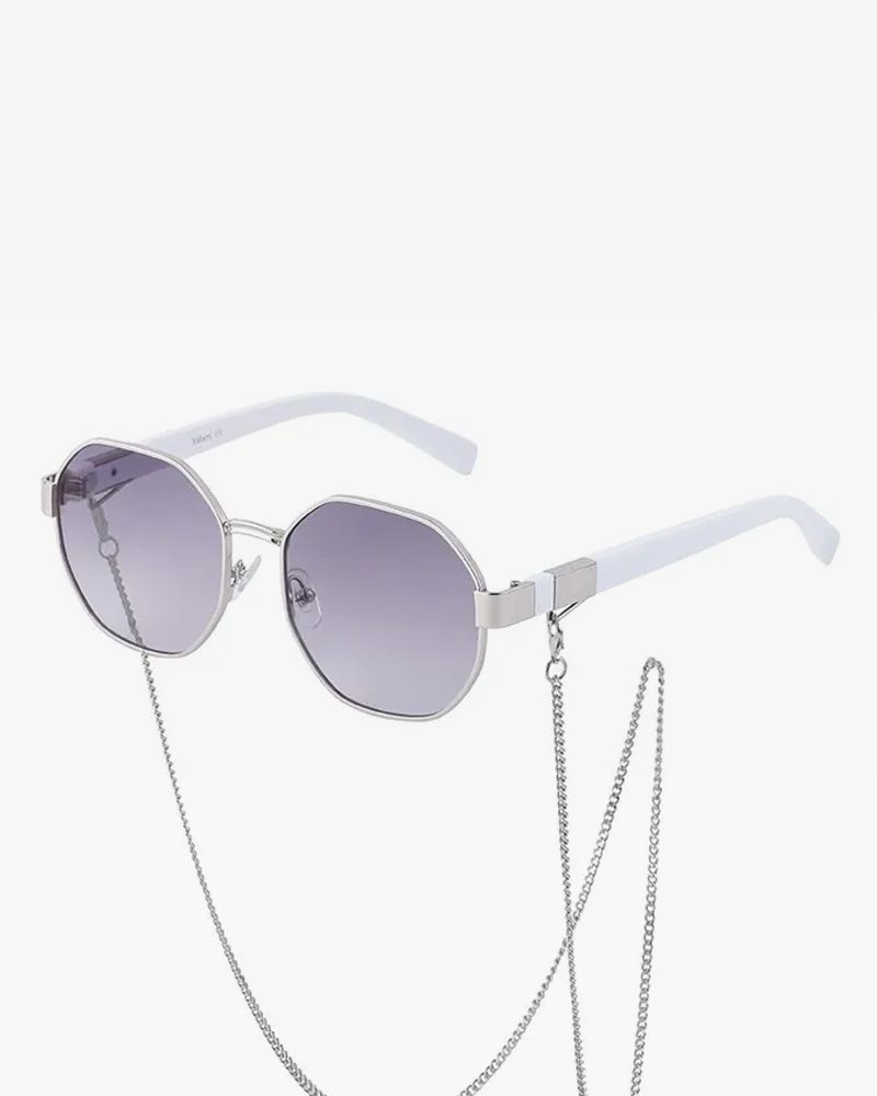 Lunette de soleil octogonale femme