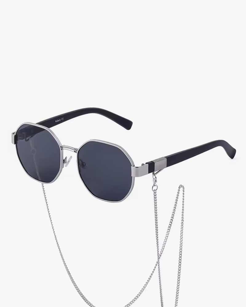 Lunette de soleil octogonale femme