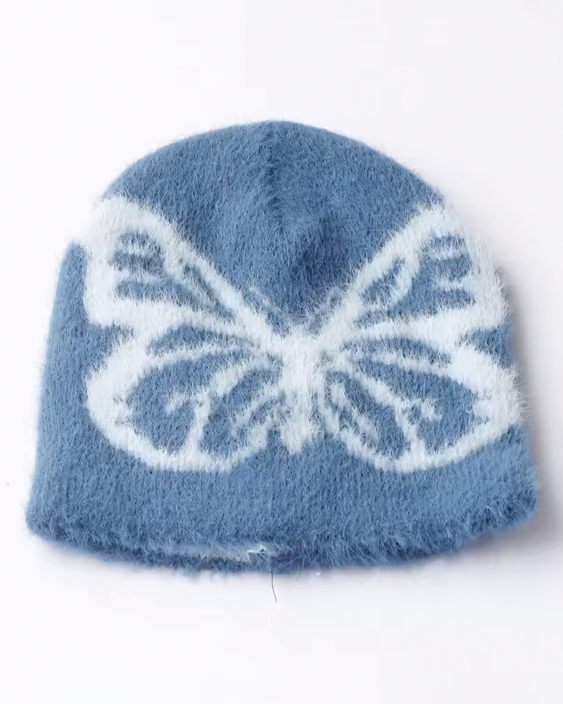 Bonnet hiver papillon