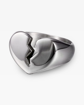 Bague coeur brisé