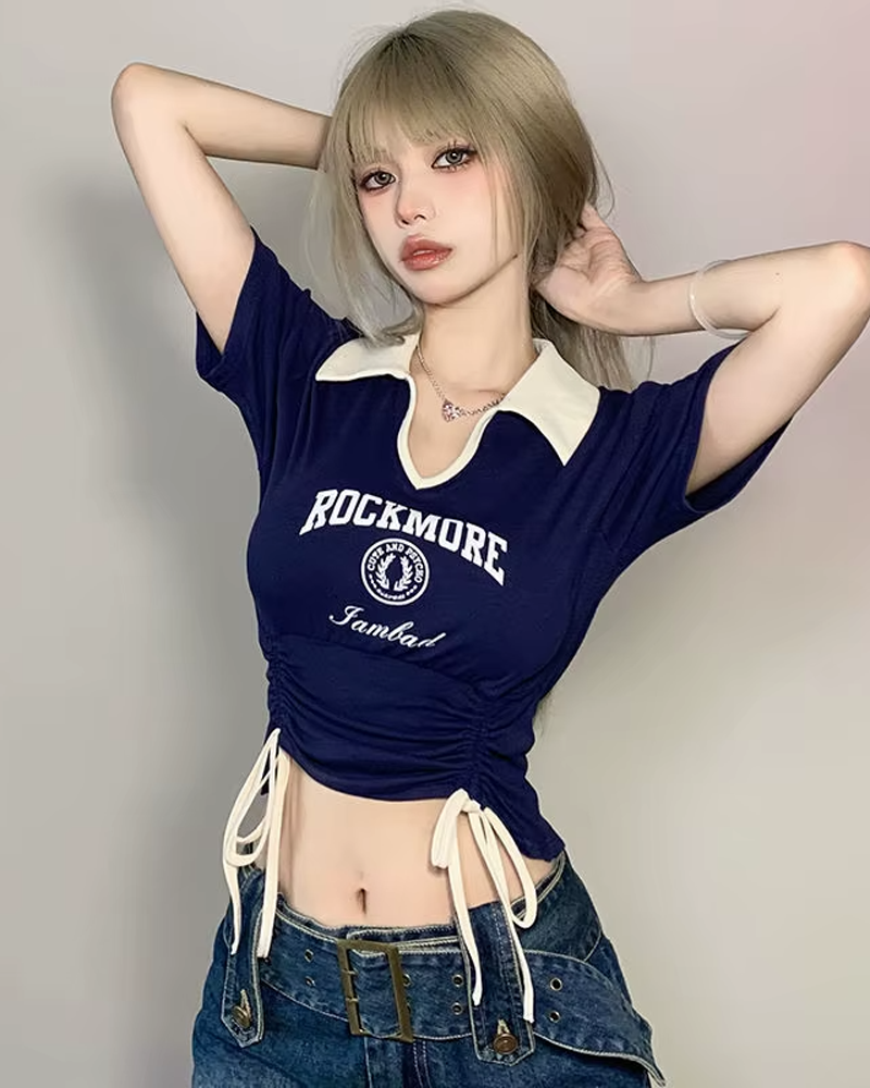 Polo crop top