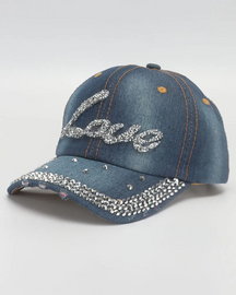 Casquette femme strass