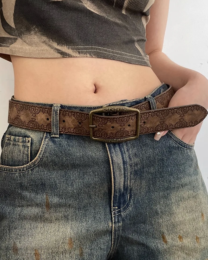 Ceinture cuir vintage