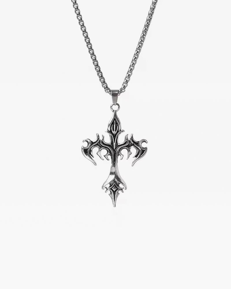 Collier croix gothique