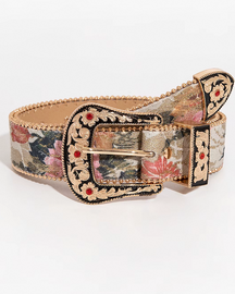 Ceinture western fleur
