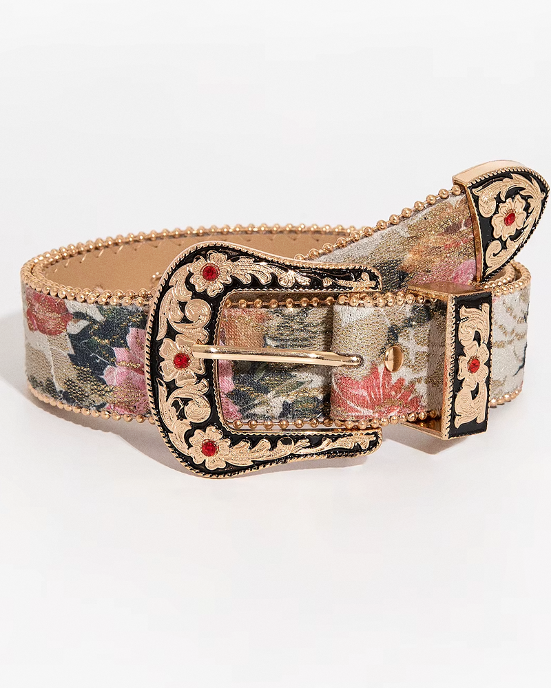 Ceinture western fleur