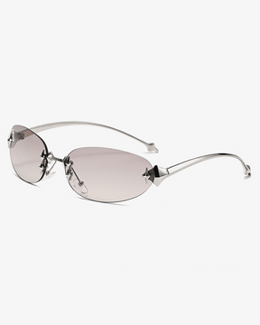 Lunettes de soleil sans monture Y2K