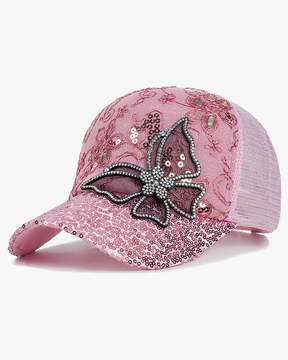 Casquette femme avec strass