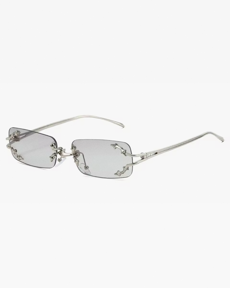 Lunettes de soleil sans bord Y2K