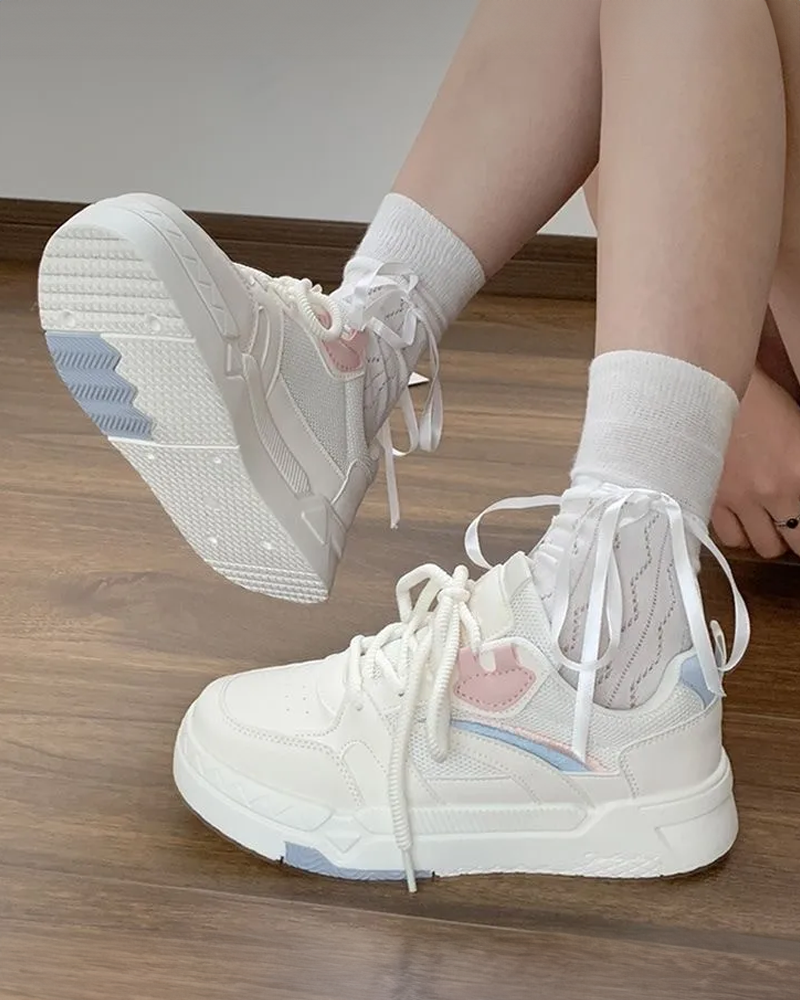 Sneakers femme pastel