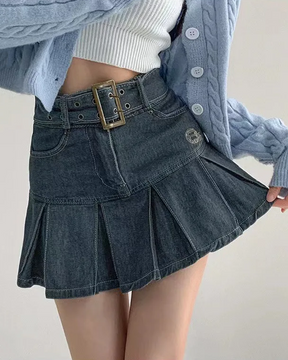 Mini jupe en jean