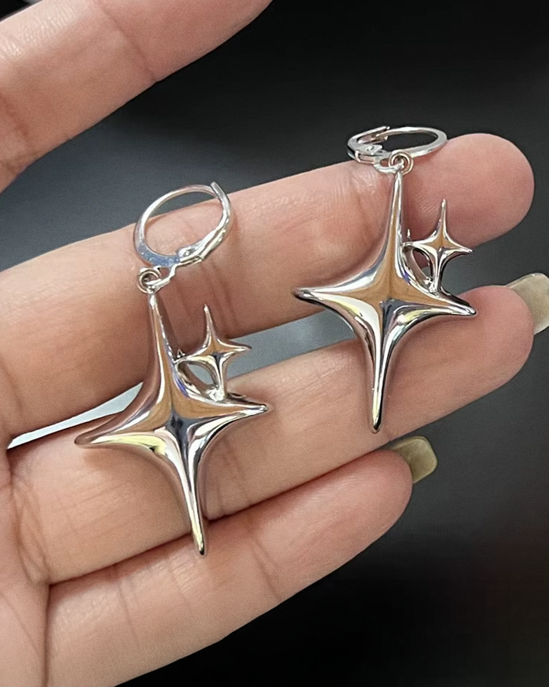Boucle d'oreille étoile Y2K