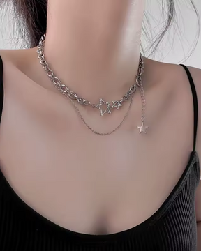 Collier étoile ras de cou