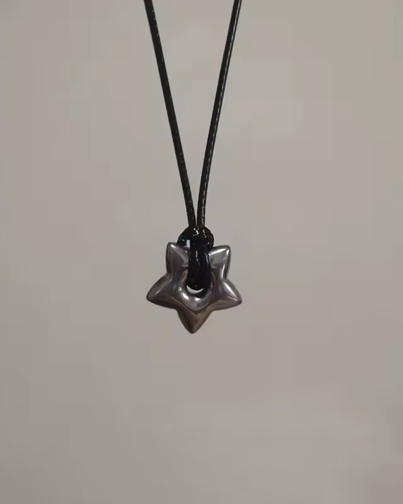 Collier etoile chunky