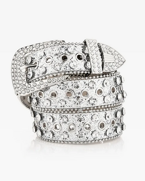 Ceinture strass argent