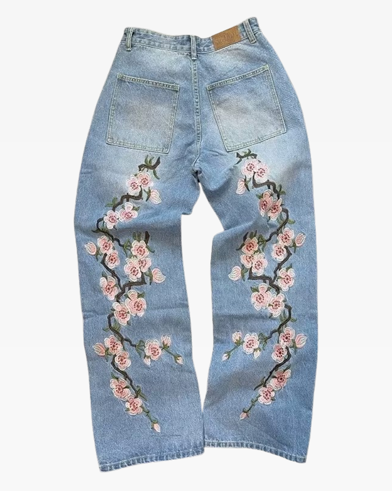 Jeans cherry blossom