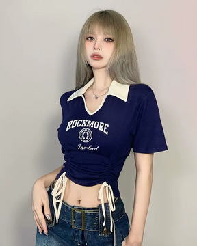 Polo crop top