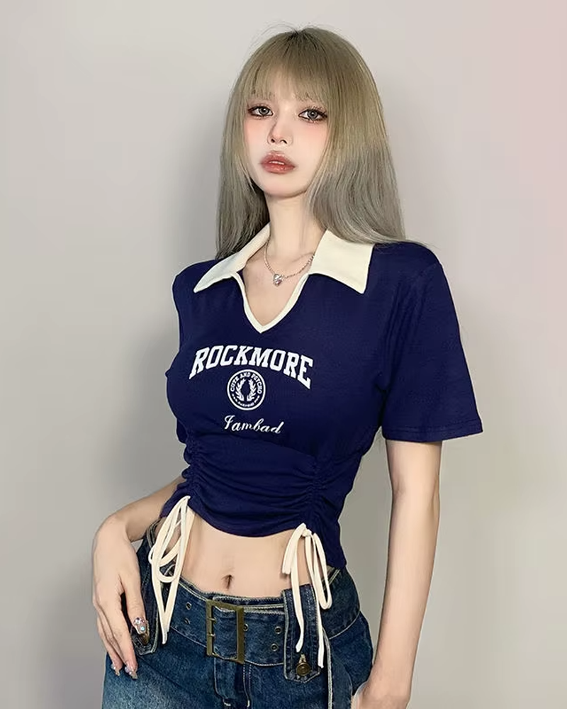 Polo crop top