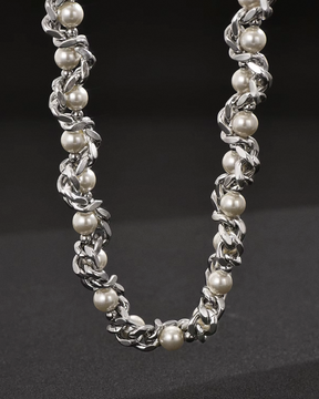 Collier grosse perle fantaisie