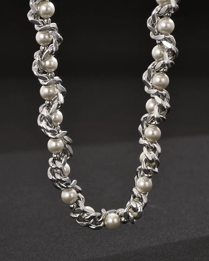 Collier grosse perle fantaisie