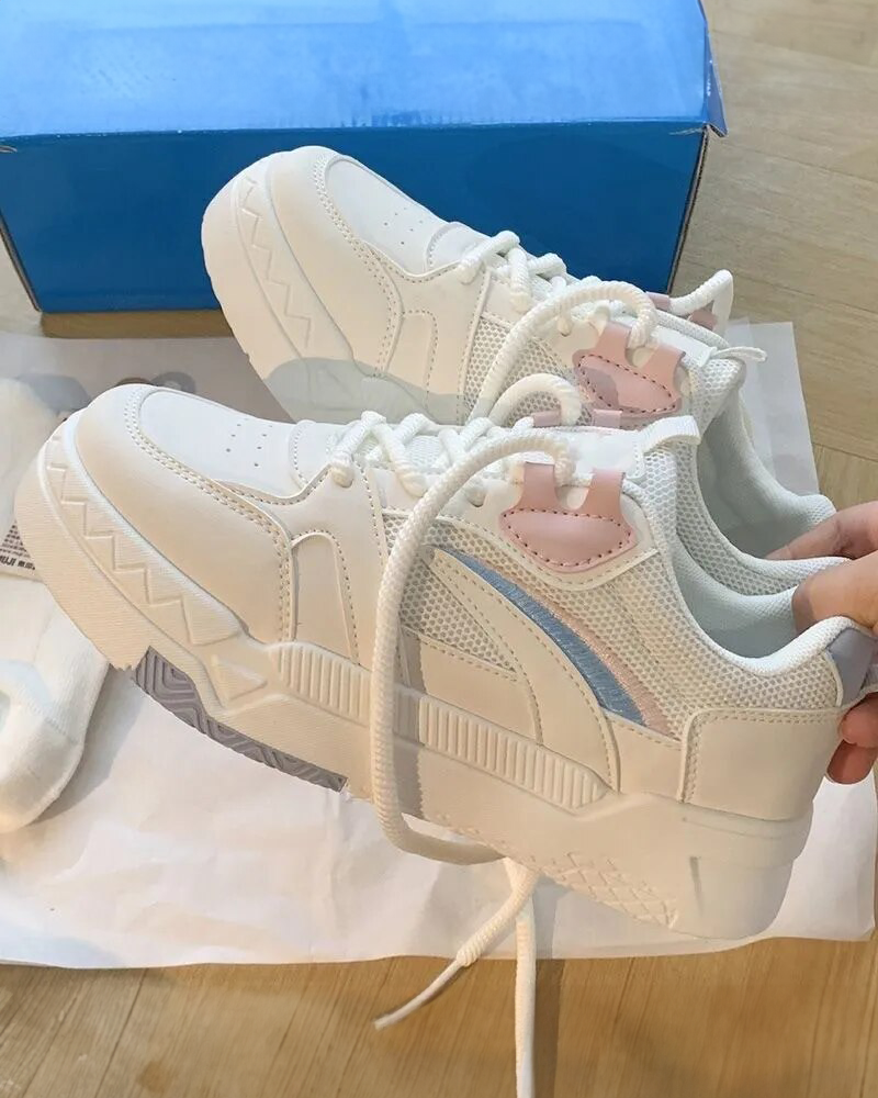 Sneakers femme pastel