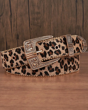 Ceinture leopard homme