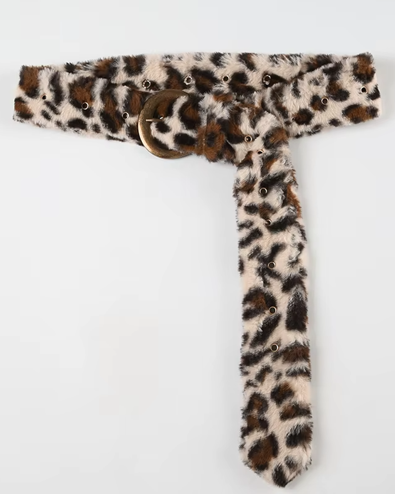 Ceinture en fourrure Y2K