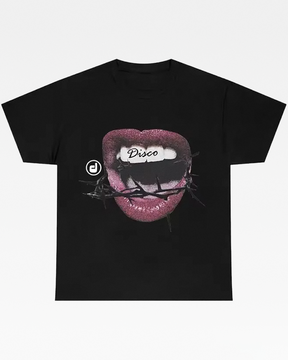 T-shirt lèvres Y2K