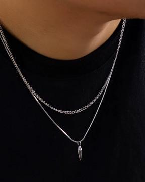 Collier pendentif pointe