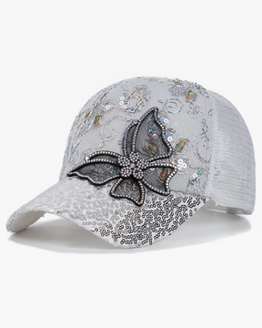 Casquette femme avec strass