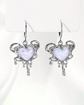 Boucle d'oreille coeur fantaisie