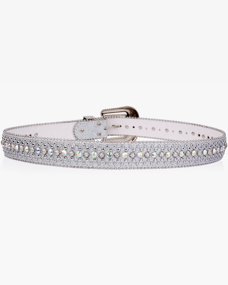 Ceinture argentée strass