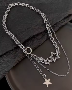 Collier étoile ras de cou