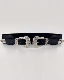 Ceinture double boucle western