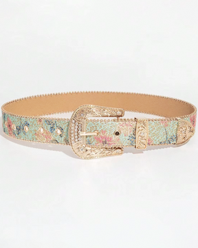 Ceinture western fleurie