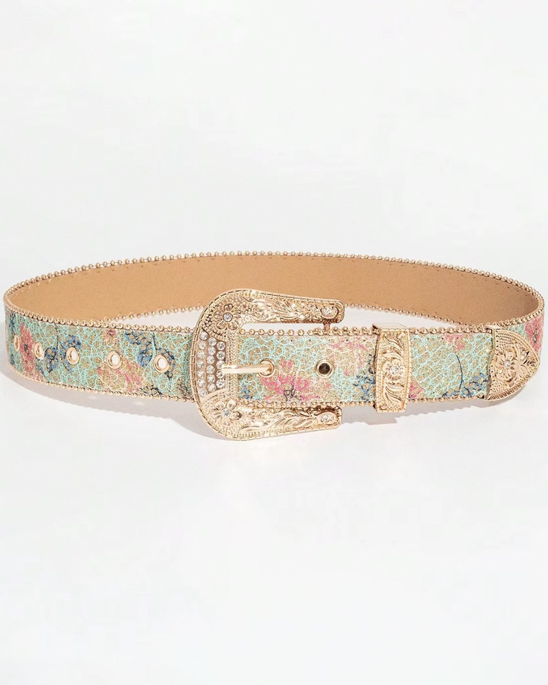Ceinture western fleurie