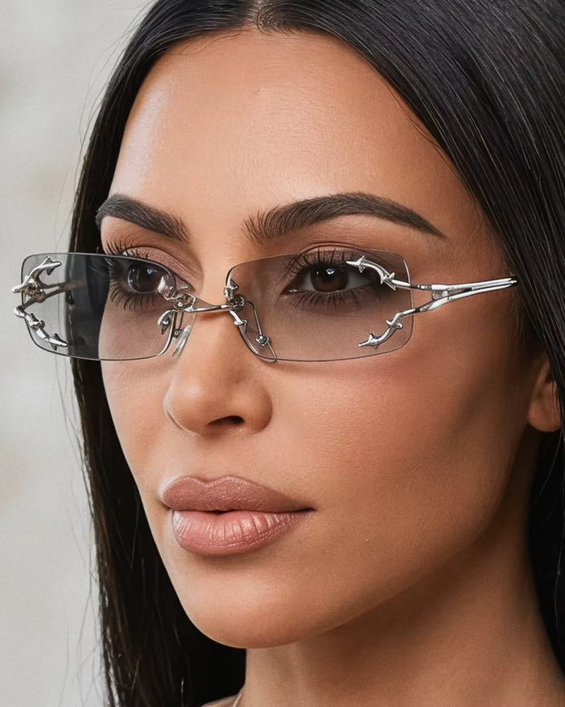 Lunettes de soleil sans bord Y2K