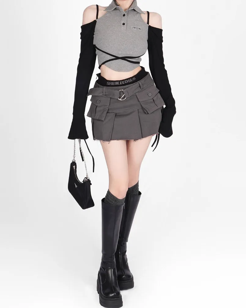 Jupe 2TWO Noire Taille 38 - Polyester/viscose/spandex - Très Bon état, Peu Portée