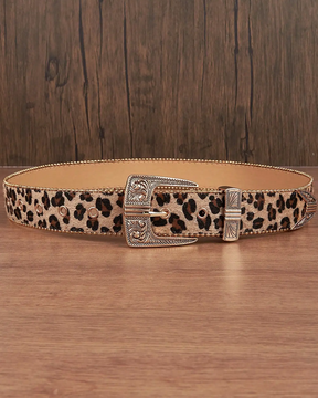 Ceinture leopard homme