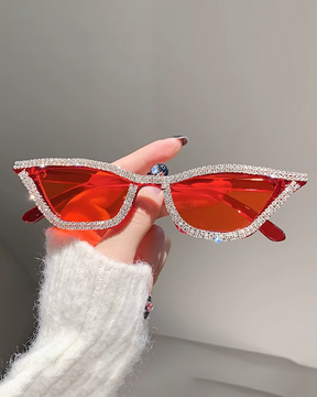 Lunette de soleil strass