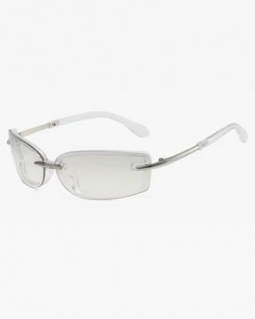 Lunettes de soleil sans monture femme Y2K