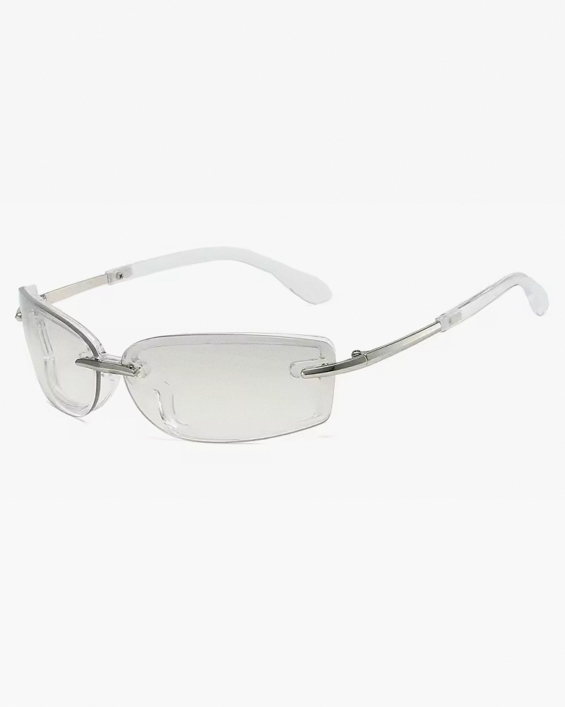 Lunettes de soleil sans monture femme Y2K