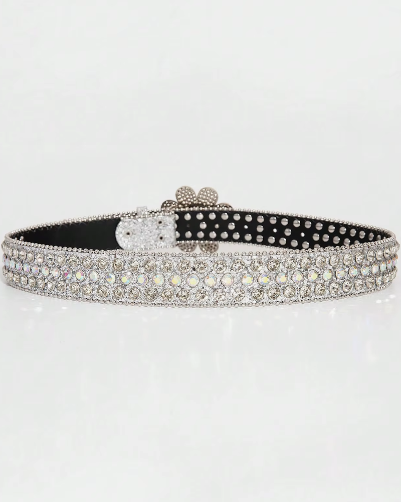 Ceinture fleur strass