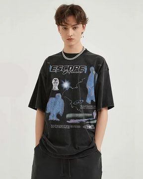 T-shirt cyber Y2K