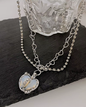 Pendentif coeur Y2K