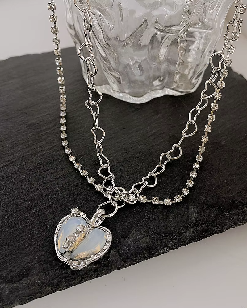 Pendentif coeur Y2K